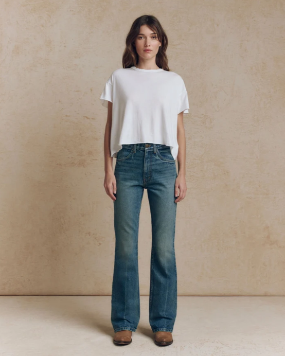 THE GREAT - The Smith High-Rise Slim Bell Jean Jeans