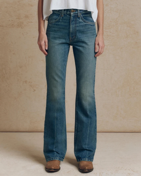THE GREAT - The Smith High-Rise Slim Bell Jean Jeans