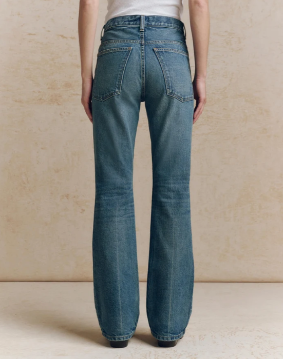 THE GREAT - The Smith High-Rise Slim Bell Jean Jeans