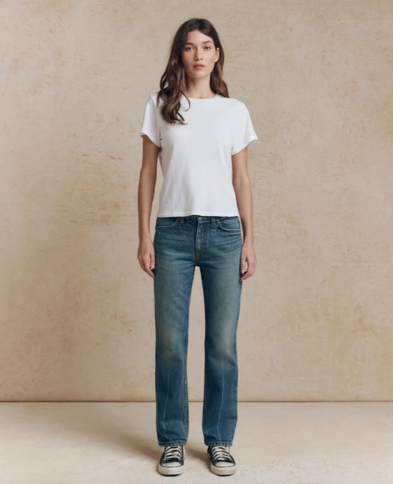 THE GREAT - The Clark Mid Rise Straight Jean Jeans