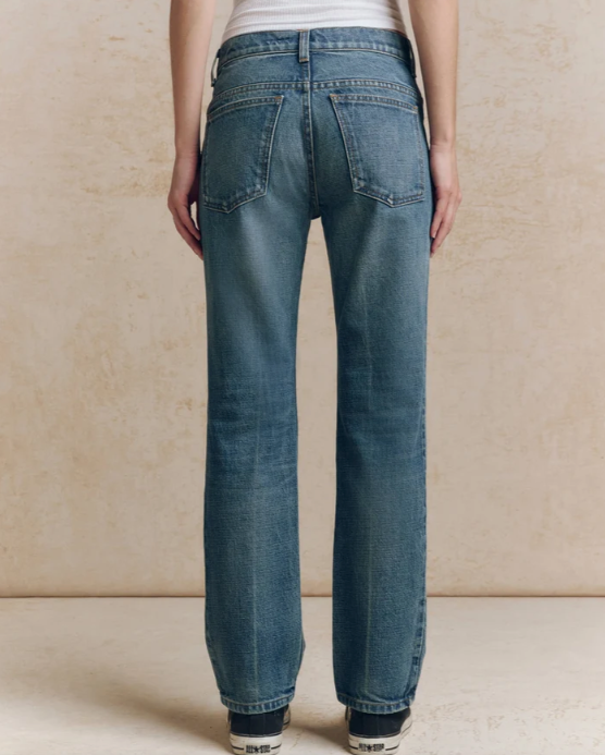 THE GREAT - The Clark Mid Rise Straight Jean Jeans