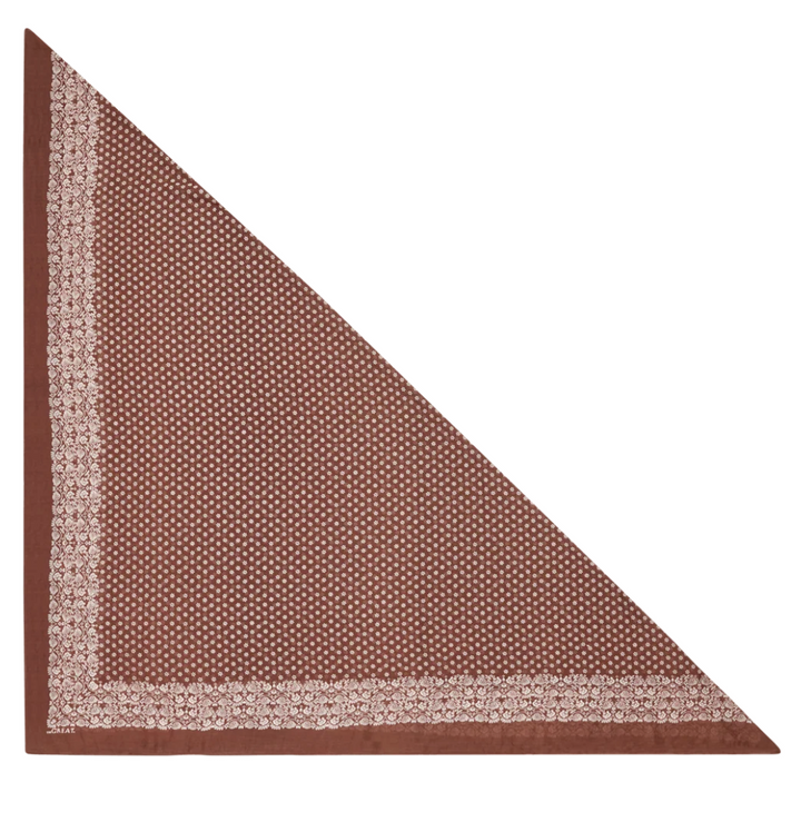THE GREAT - The Big Bandana in Chocolate Scarves