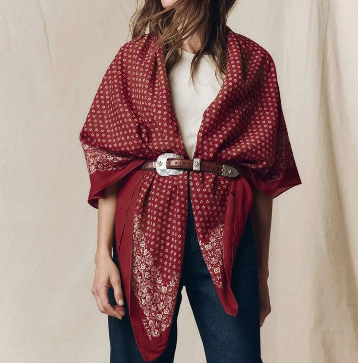 THE GREAT - The Big Bandana in Maroon Scarves
