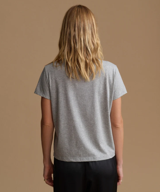 JENNI KAYNE - Clean Tee in Heather Grey