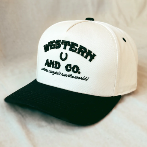 WESTERN & CO. - Western & Co. Black and Cream Hat