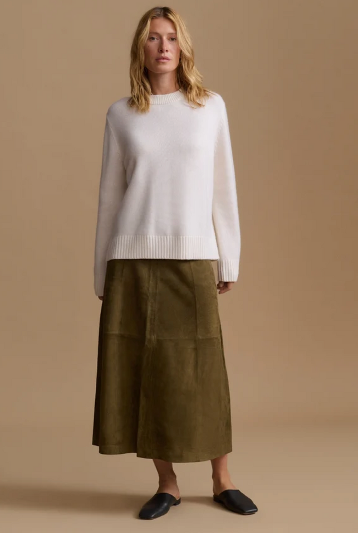 JENNI KAYNE - Cashmere Oversized Crewneck in Ivory Sweaters
