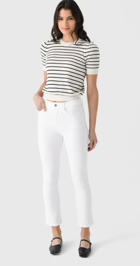 Frame - Gathered Sweater in Cream/Multi