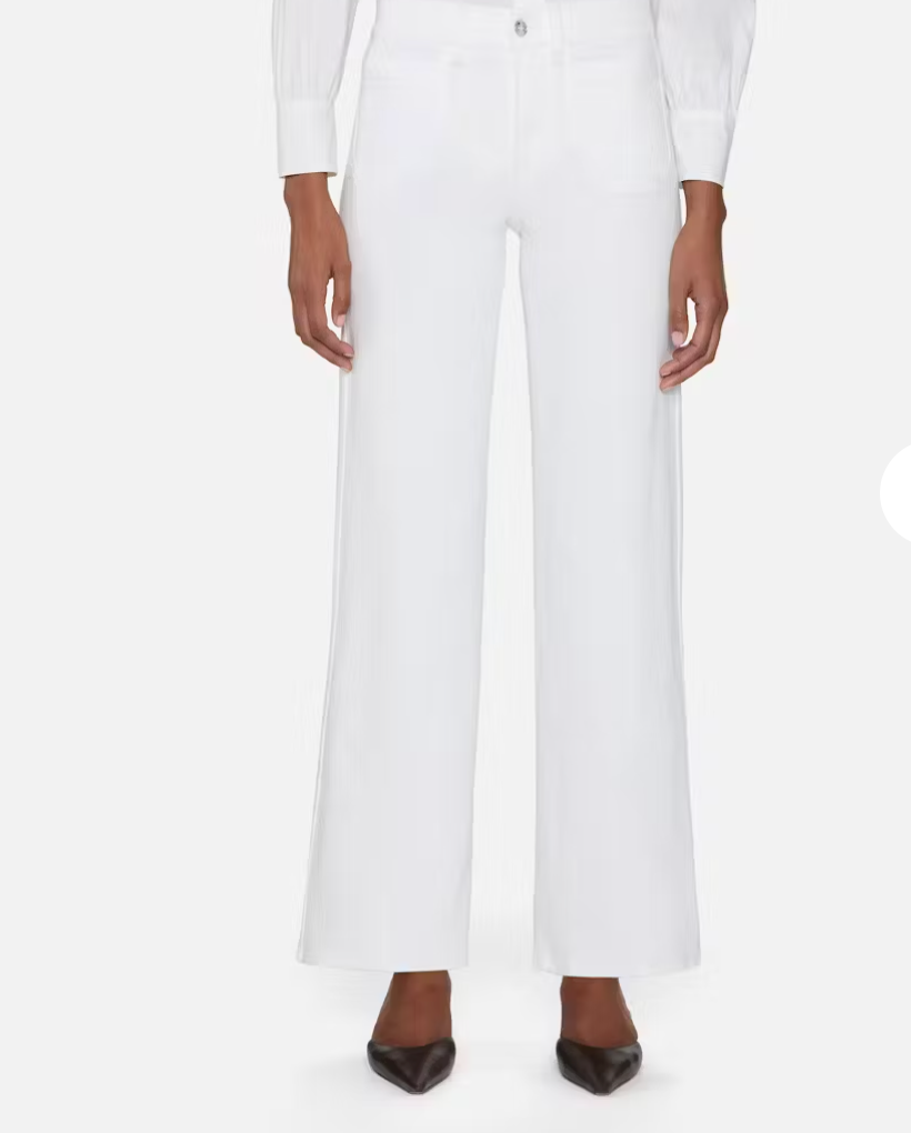 Frame - Le Slim Palazzo Modernist Pocket Denim in White