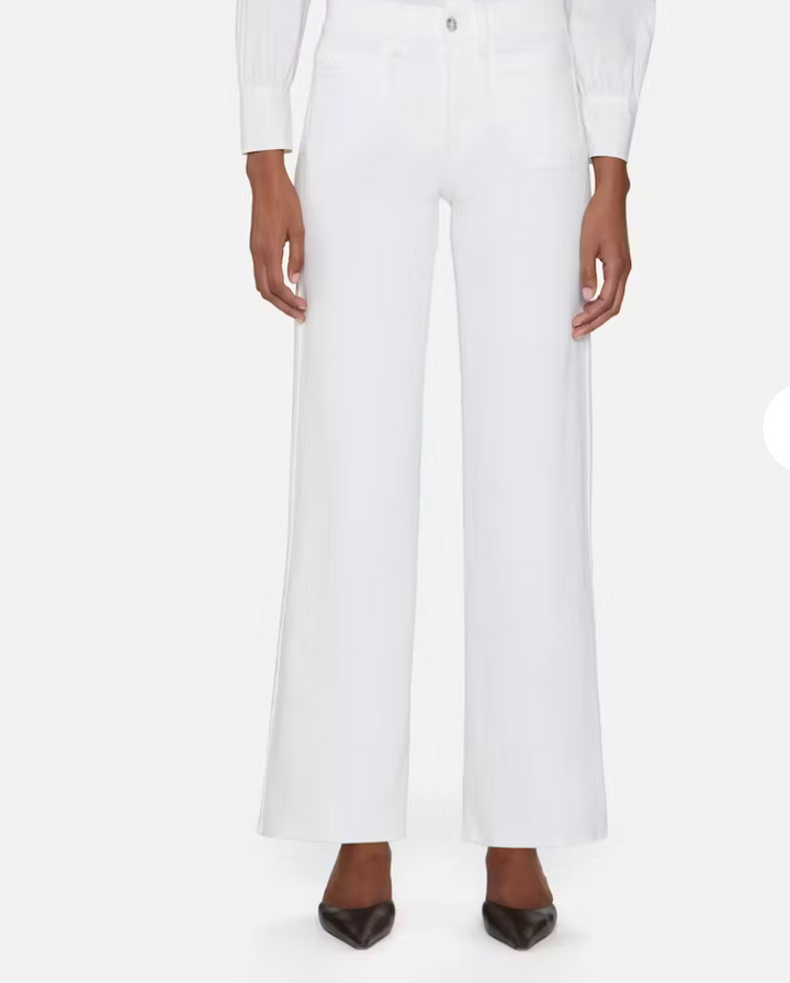 Frame - Le Slim Palazzo Modernist Pocket Denim in White