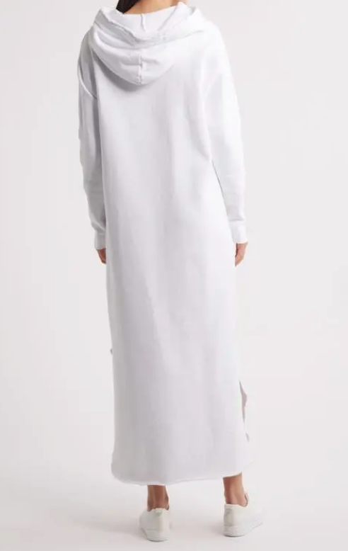 Frank & Eileen - James Hooded Maxi Dress in White