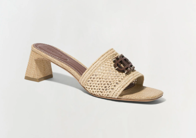 SIMKHAI - Sydney Raffia Block Heel Sandal