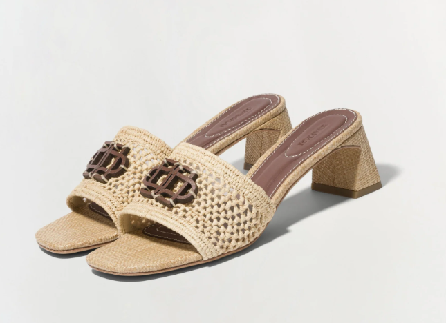 SIMKHAI - Sydney Raffia Block Heel Sandal