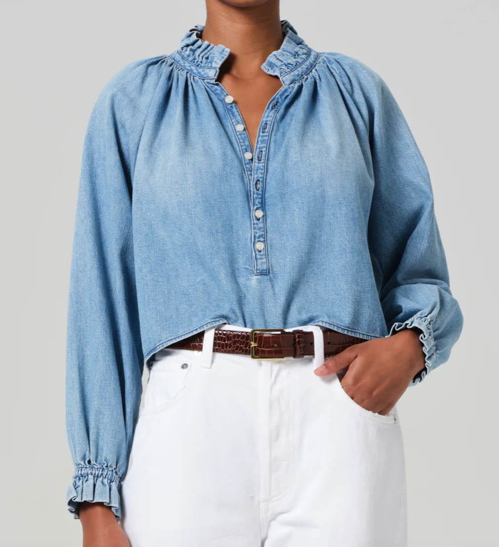 Citizens of Humanity - Iris Ruffled Top in Rowan