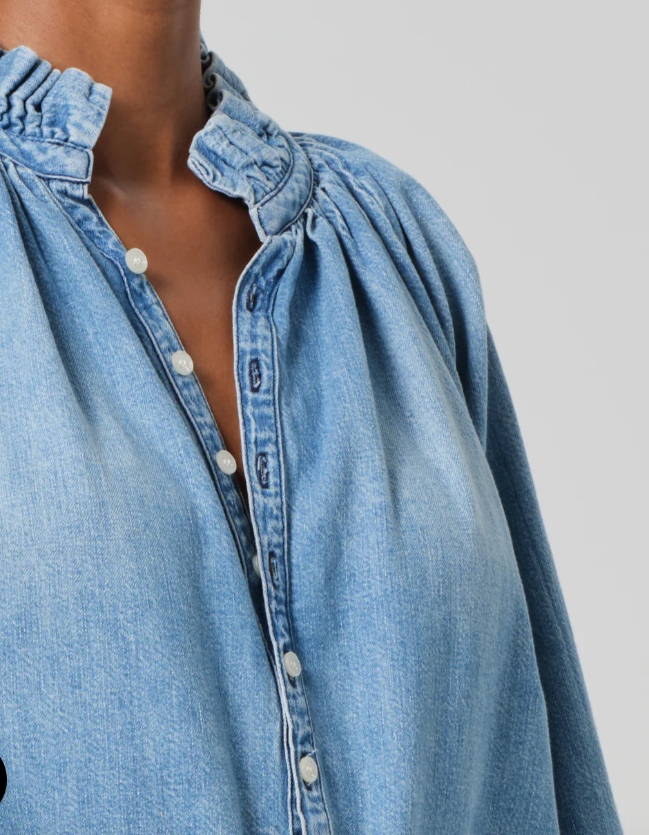 Citizens of Humanity - Iris Ruffled Top in Rowan