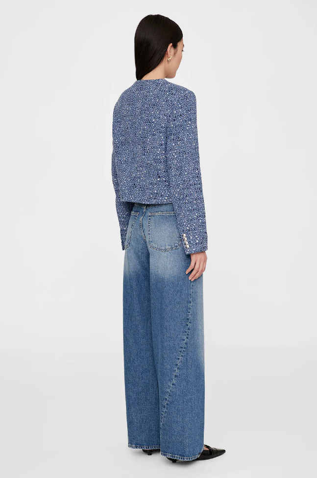 Anine Bing - Amber Jacket in Blue Tweed