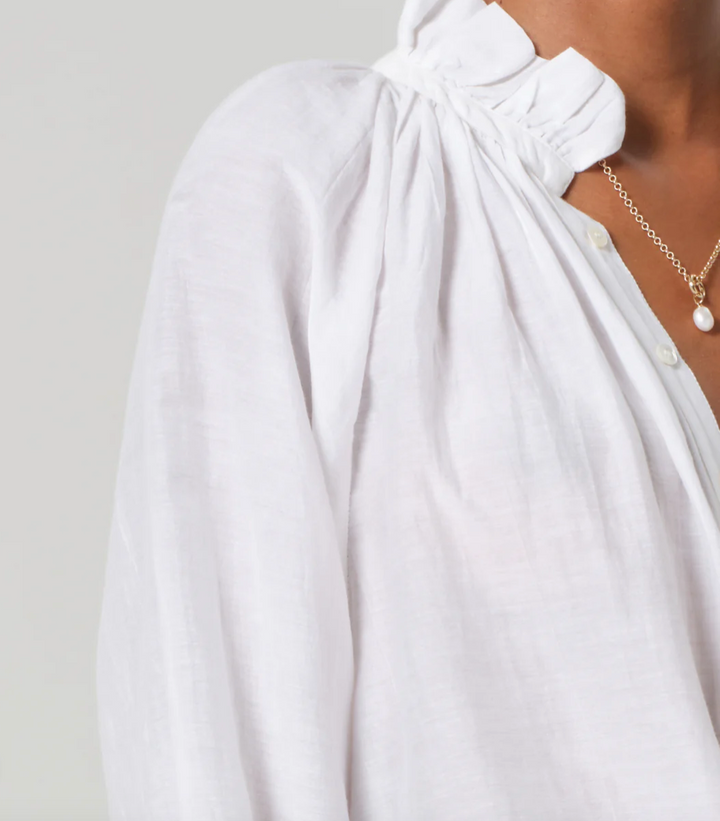 CITIZENS OF HUMANITY - Iris Ruffled Top in White