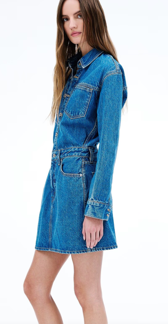 SLVRLAKE - Jagger Dress in Sweet Memory Denim