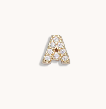 Alexa Leigh - Mini Rhinestone Locket Letter