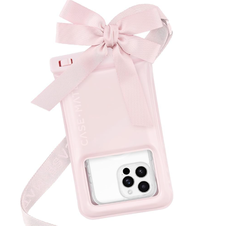 Case-Mate - Ballet Pink Bow Waterproof Floating Pouch Case-Mate - Ballet Pink Bow Waterproof Floating Pouch