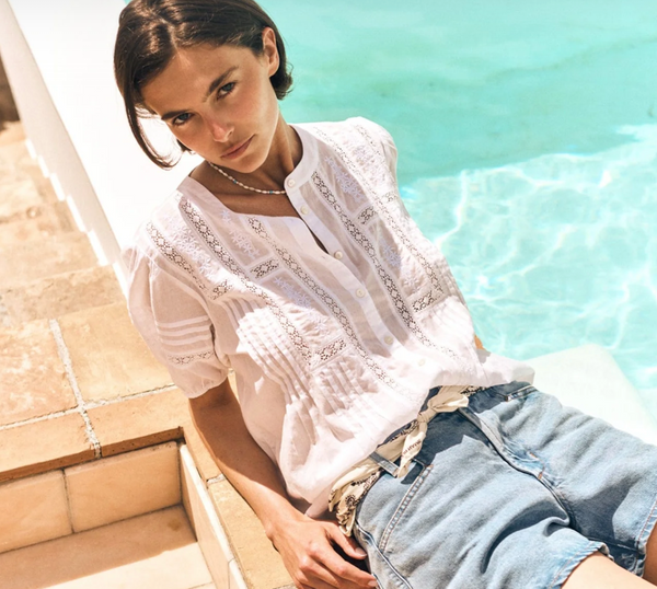 Xirena - Claudia Shirt in White – Blond Genius