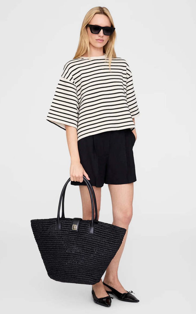Anine Bing - Lou Tote Monogram Black