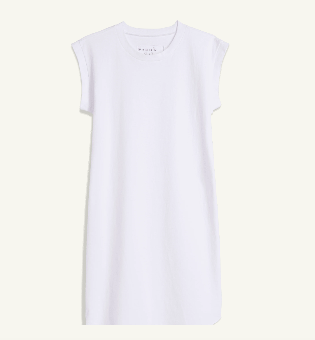 Frank & Eileen - Mini Cory-Muscle Tee Dress in White