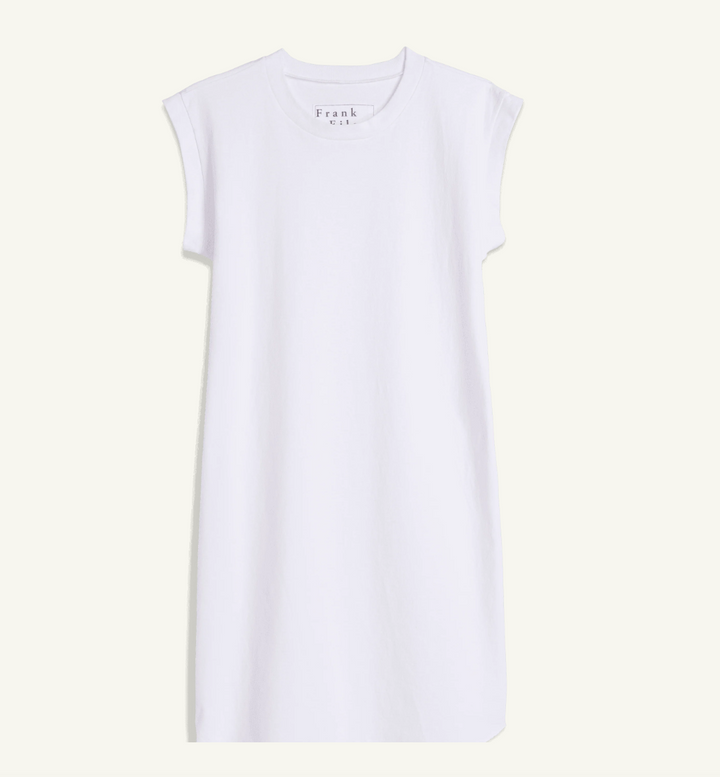 Frank & Eileen - Mini Cory-Muscle Tee Dress in White
