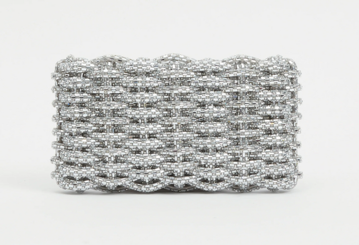 Simkhai - Morgan Woven Rhinestone Clutch