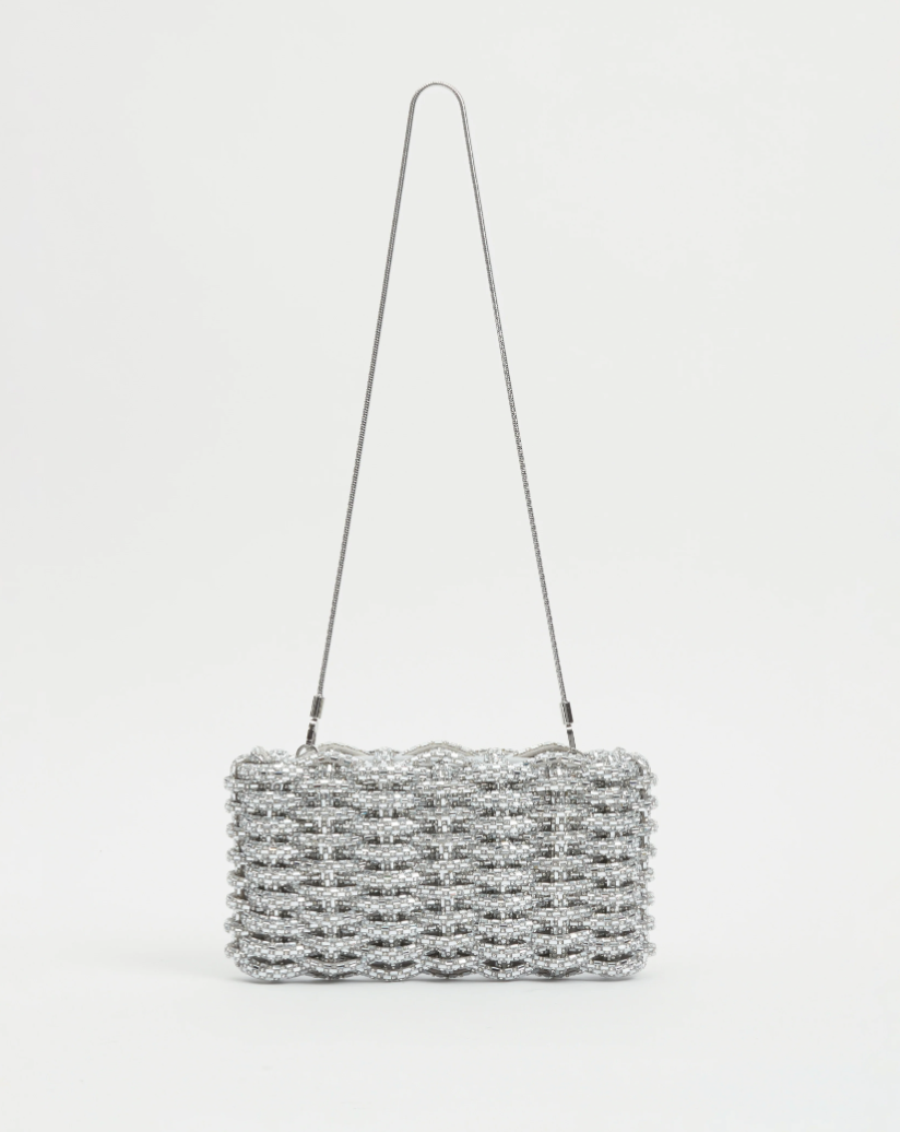 Simkhai - Morgan Woven Rhinestone Clutch