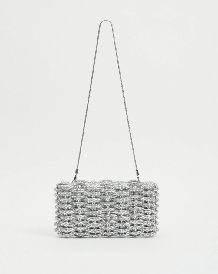 Simkhai - Morgan Woven Rhinestone Clutch