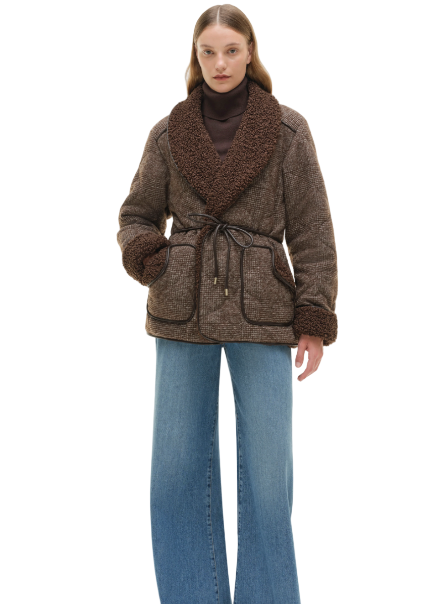 Simkhai - Rorie Quilted Jacket in Chocolate