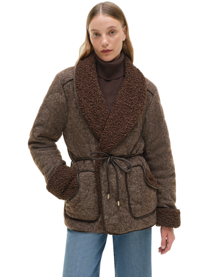 Simkhai - Rorie Quilted Jacket in Chocolate
