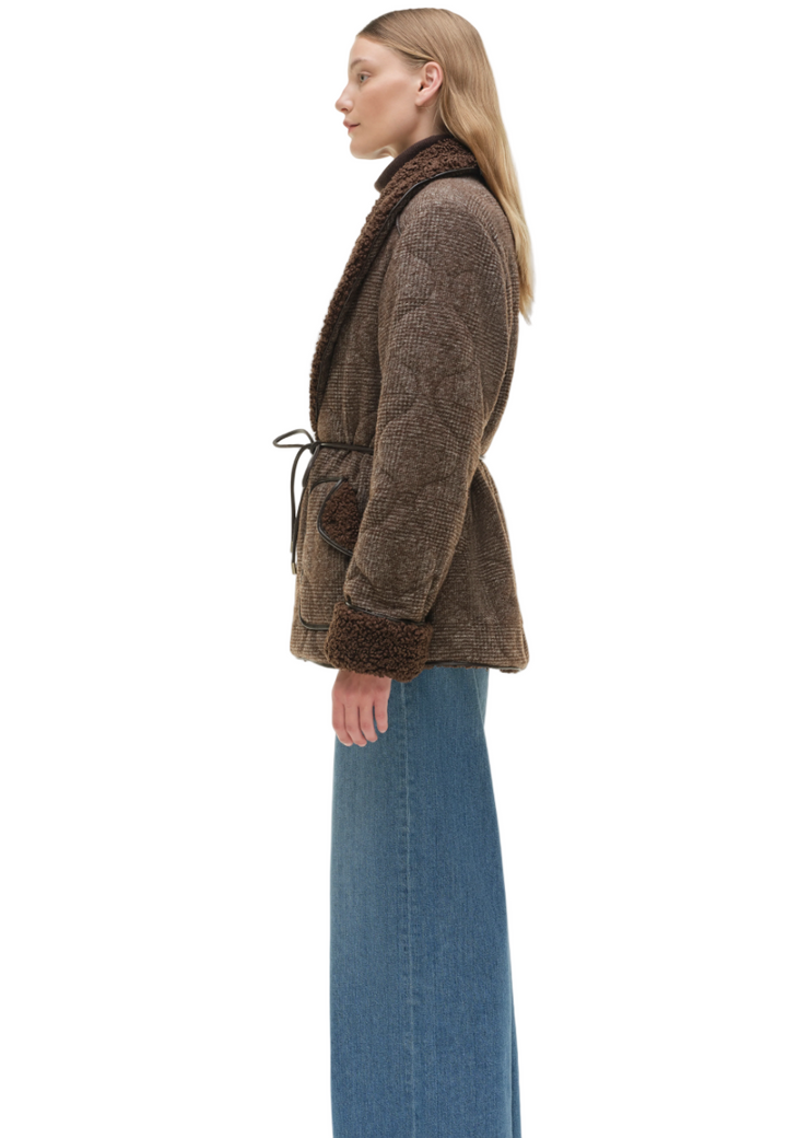 Simkhai - Rorie Quilted Jacket in Chocolate
