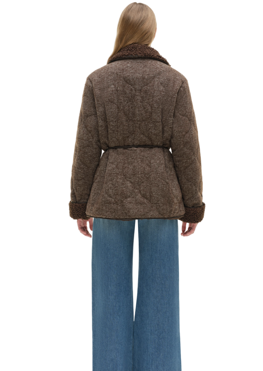 Simkhai - Rorie Quilted Jacket in Chocolate