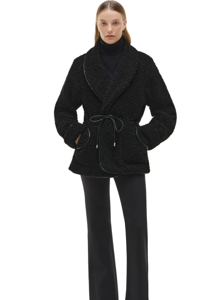 Simkhai - Kimia Tie Waist Jacket on Black