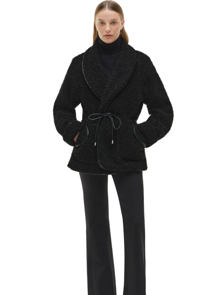 Simkhai - Kimia Tie Waist Jacket on Black