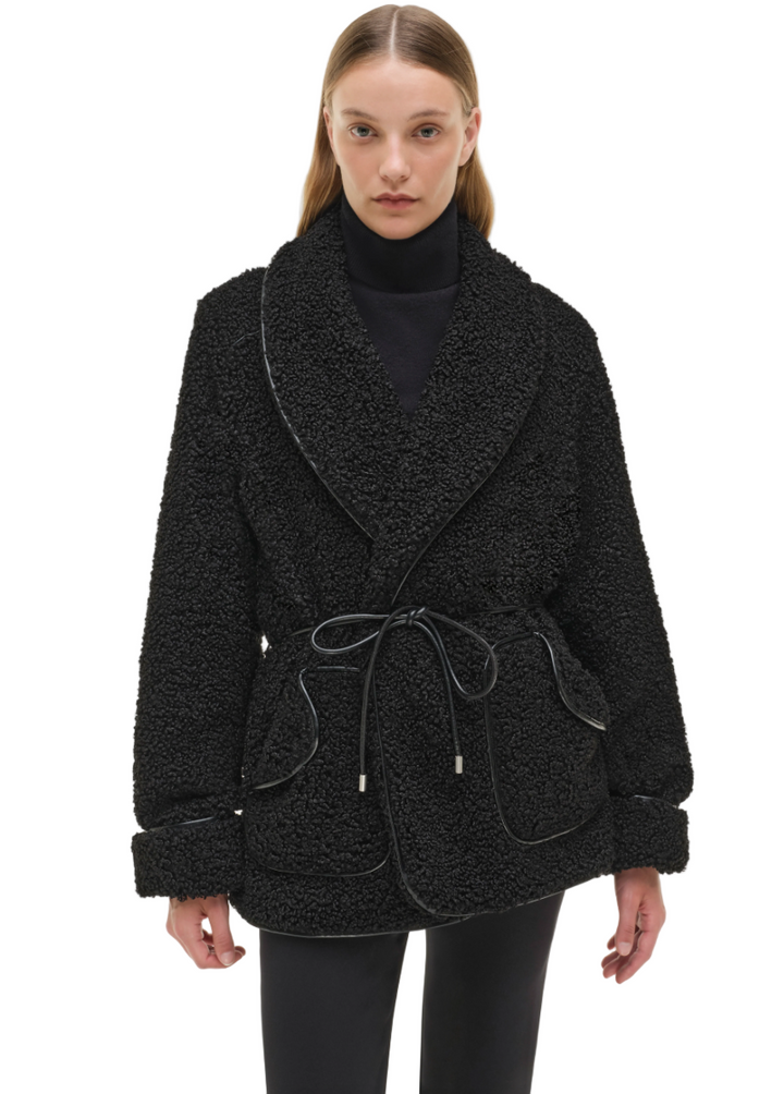 Simkhai - Kimia Tie Waist Jacket on Black