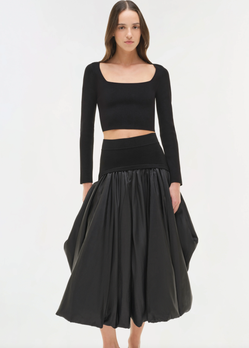 Simkhai - Corinn Midi Skirt in Black