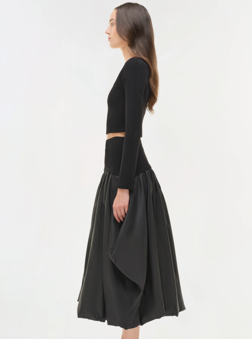 Simkhai - Corinn Midi Skirt in Black