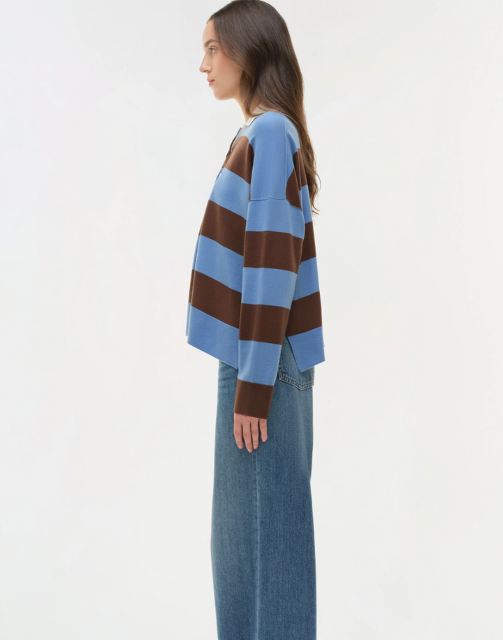 Simkhai - Carson Rugby Polo in Horizon Stripe