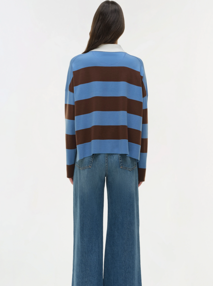Simkhai - Carson Rugby Polo in Horizon Stripe