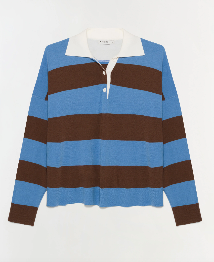 Simkhai - Carson Rugby Polo in Horizon Stripe
