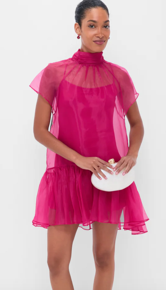 Simkhai - Beaux Tiered Mini Dress in Pomegranate