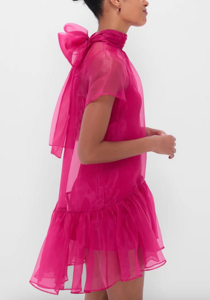 Simkhai - Beaux Tiered Mini Dress in Pomegranate