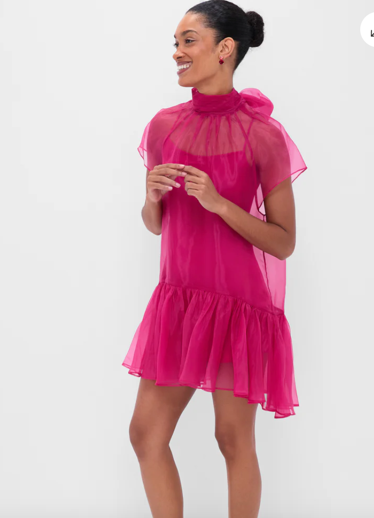 Simkhai - Beaux Tiered Mini Dress in Pomegranate
