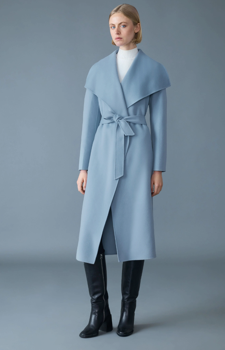 Mackage - Mai-CN Wool Coat in Fog Blue