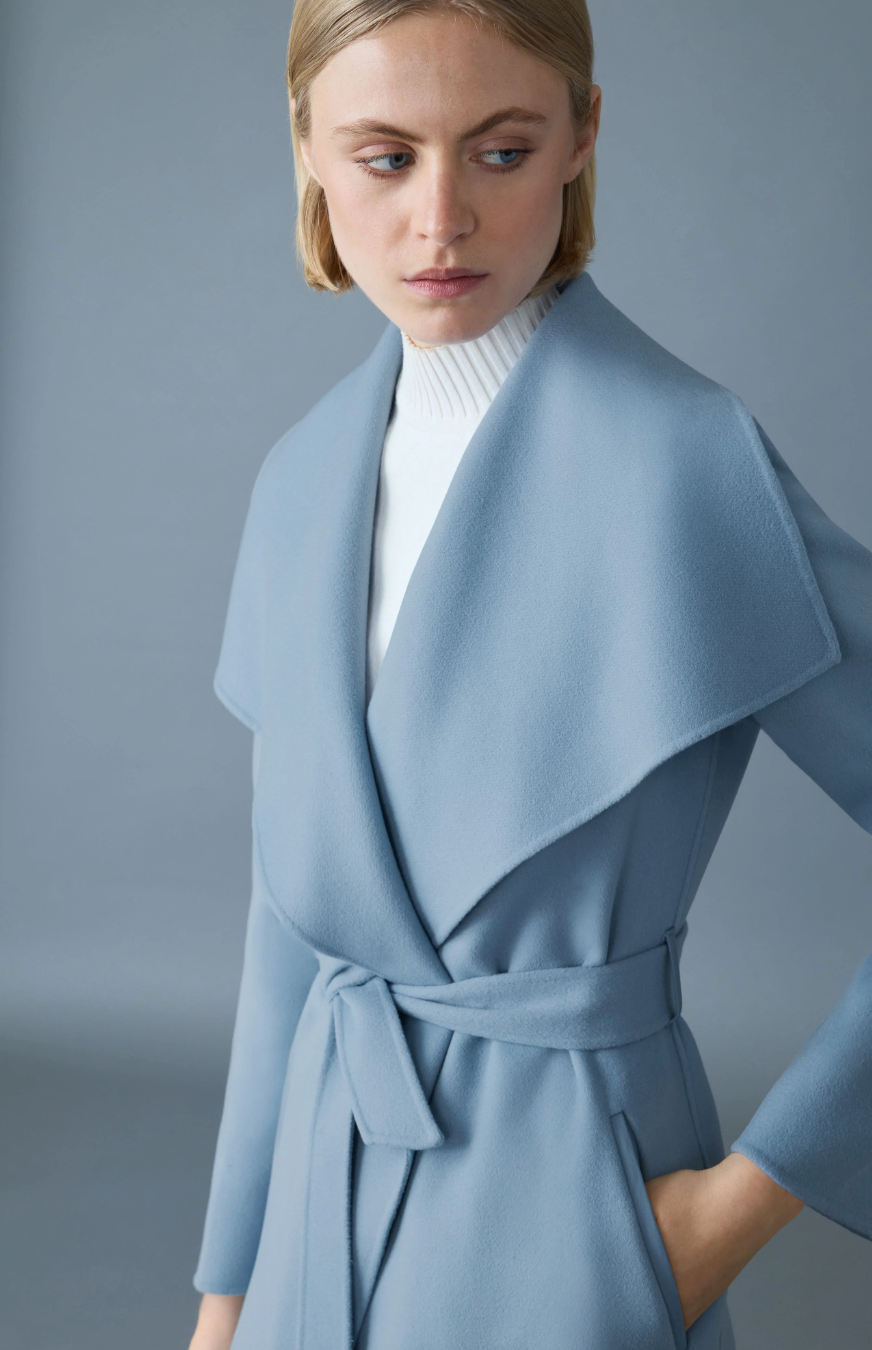 Mackage - Mai-CN Wool Coat in Fog Blue