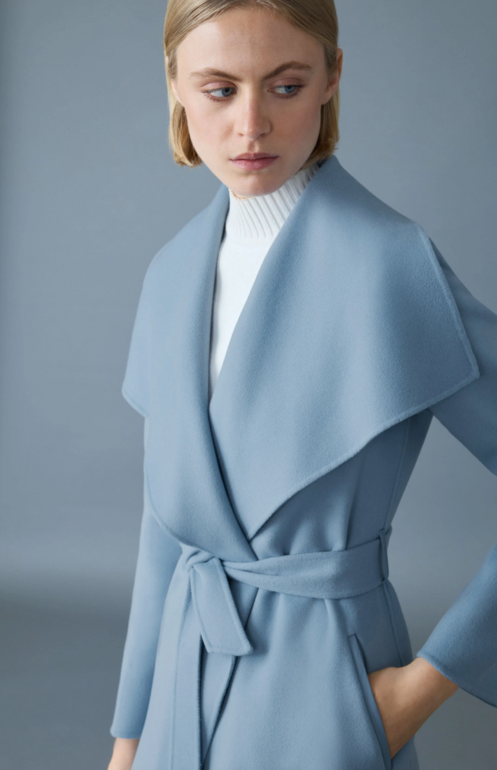 Mackage - Mai-CN Wool Coat in Fog Blue