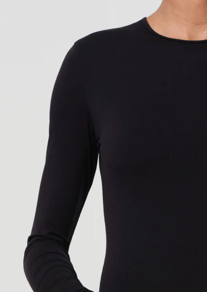 AGOLDE - Aura Long Sleeve Bodysuit in Black