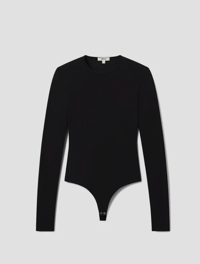 AGOLDE - Aura Long Sleeve Bodysuit in Black